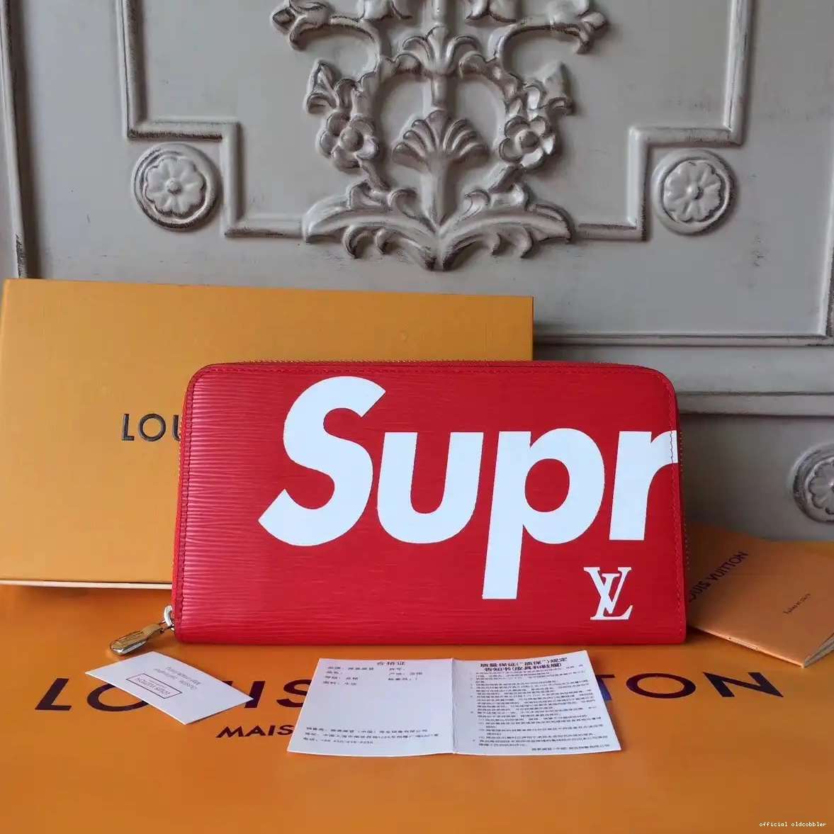Official oldcobbler supreme Louis Vuitton Zip wallet 0612